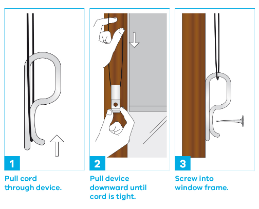 How to remove my blind cord holder from the blind cord